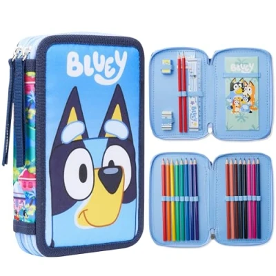 Imagen de Bluey Estuche Escolar con Papelería para Niños, Material