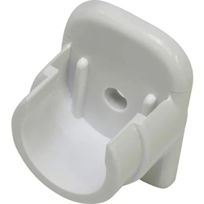 Imagen de Gardinia Rodamiento de Pared para Barras vitra (ABS, 11 + 12 mm diámetro), Color Blanco