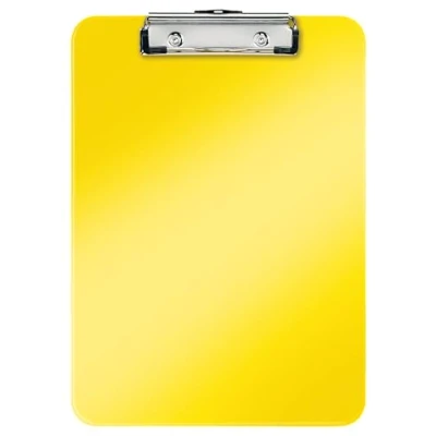 Imagen de Leitz Carpeta con Pinza, A4, Plástico Rígido, Gama WOW, Amarillo, 39710016
