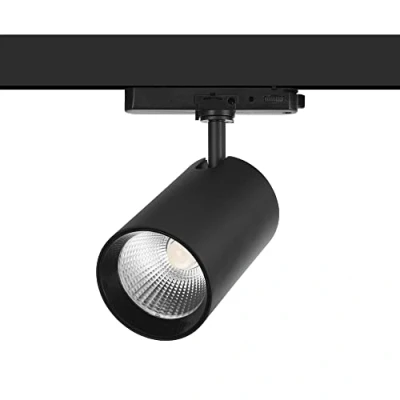 Imagen de FORLIGHT Tent Proyector de Carril LED 24.6W Diámetro 9cm. Blanco Neutro 4000K y 2103lm. Sistema Compatible con Carr