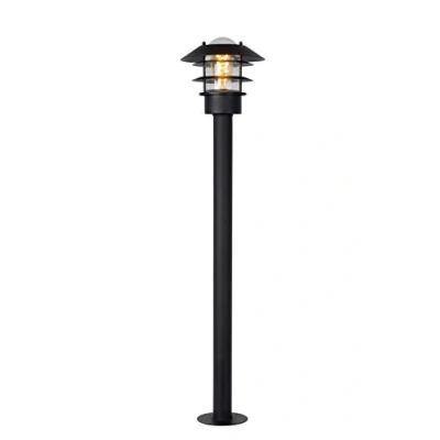 Imagen de Lucide Bolardo luminoso Zico de aluminio, negro