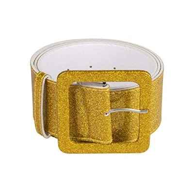 Imagen de Boland BOL01995 Cinturón de Purpurina, sólido, color oro, 120x x 5.5 cm (Ciao Srl BOL01995)