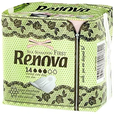 Imagen de Renova First Compresas Normal Con Alas 14 Ultrafinas y Super Absorbentes