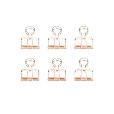 Imagen de Kikkerland OR73 BK clips de alambre, papel, negros, color cobre