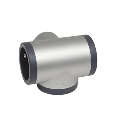 Imagen de LEGRAND Enchufe multitoma Triplite 3 Tomas Laterales en T con Tierra Seguridad Infantil integrada Aluminio y Gris Oscuro