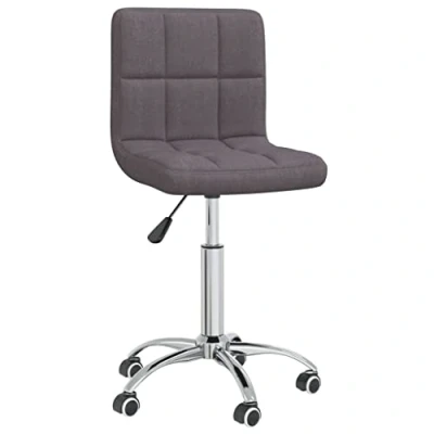 Imagen de vidaXL Silla de Oficina Giratoria Sillón Asiento Butaca Ejecutiva Muebles Escritorio Estudio Ordenador Confortable Ajustable Tela Gris Taupe