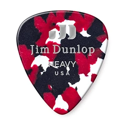 Imagen de JIM DUNLOP Púas Genuine Celluloid Shell Duro Saco de 12, confetti