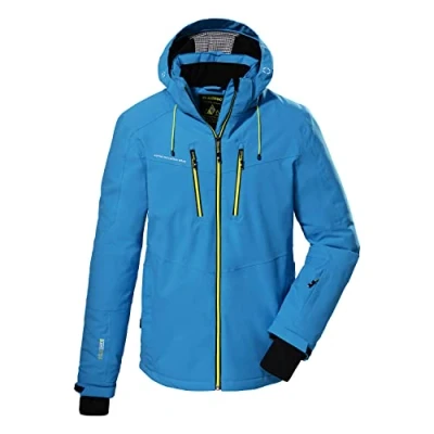 Imagen de Killtec Men&#039;s Chaqueta de esquí/chaqueta funcional con capucha cremallera y protección contra la nieve KSW 44 MN SKI JCKT, sky blue, S, 38698 000