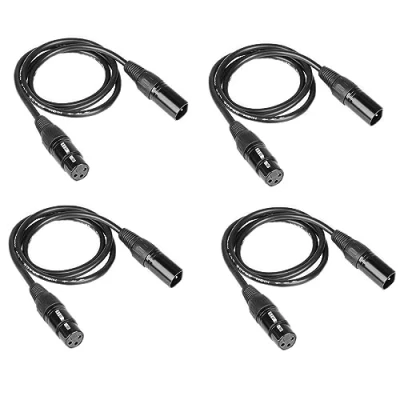 Imagen de Wonsung DMX 512 3.2ft True de 3 pines macho a hembra cable para Etapa Luces