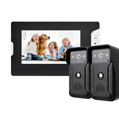 Imagen de timbre Inalámbrico con Cámara, Sistema de intercomunicación video LCD 7 pulgadas Cámara 1000TVL para exteriores IR Entrada Puerta Casa
