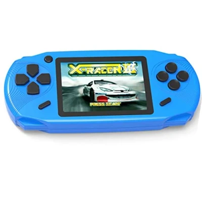 Imagen de ZHISHAN Consola de Juegos Portátil para Niños con Construido en 100 Classic Video Sistema 3.0&quot; LCD Cumpleaños (Azul)