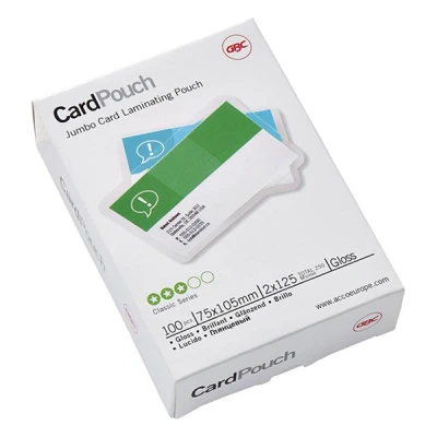 Imagen de GBC 3740303 Carteras JUMBO (75X105) 2X125 micras (caja 100)