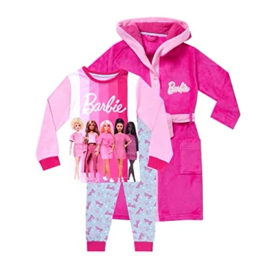 Imagen de Barbie Niñas Bata y Pijama Rosa 8 9 años