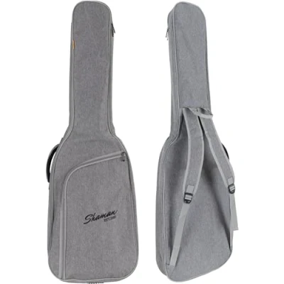 Imagen de Shaman BGB 122 GY Premium Line Bolsa bajo eléctrico Funda de transporte impermeable acolchada para Soporte cuello ajustable Gran bolsillo exterior Juego mochilas