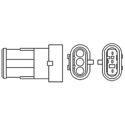 Imagen de MAGNETI MARELLI 466016355098 Sonda lambda térmico 3 RENAULT: CLIO 2, Kangoo I, I Express