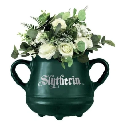 Imagen de Macetero pared Harry Potter, caldero Slytherin cerámica original Decoración hogar Potter Jarrón Licencia oficial