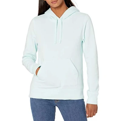 Imagen de Amazon Essentials Sudadera de Felpa Francesa con Capucha (Disponible en Tallas Grandes) Mujer, Azul Agua, XL