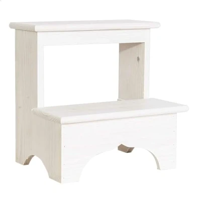 Imagen de Aranaz Taburete Escalon Blanco, 40x30x40