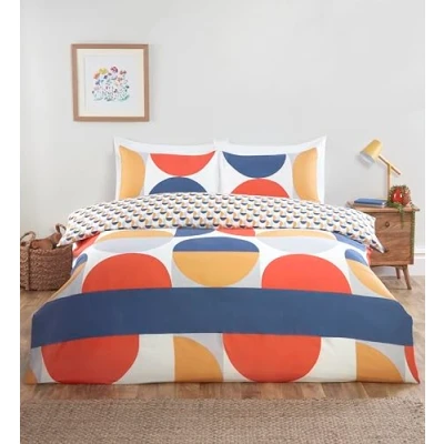 Imagen de Rapport Home Baltimore Juego de Ropa Cama matrimonial Microfibra, Funda nórdica Reversible con sábana Bajera y Fundas Almohada a