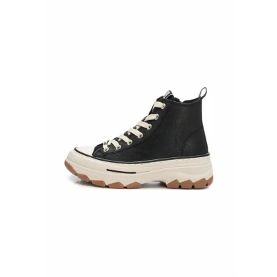 Imagen de REFRESH Zapatilla Mujer Negro Calzado Cómodo y Versátil Moda casual Modelo 17231801 (Talla 38)
