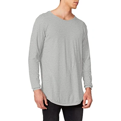 Imagen de Urban Classics Shaped Fashion Long Sleeve tee Maglia a Maniche Lunghe, Gris (Grau), Small (Talla del Fabricante: Small) para Hombre