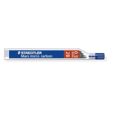 Imagen de STAEDTLER Mars Micro Carbon 250 0,5 mm 2B Recambios para lápiz (6 tubos/paquetes (72 plomos)