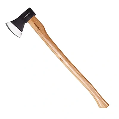 Imagen de Mivos Hacha Forestal para Cortar 1600 g con Mango de Madera Hickory y Cabeza Acero al Carbono 83 cm Rajar Partir Procesar la Talar Jardín Bosque