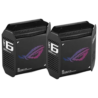 Imagen de Router WiFi ASUS ROG Rapture GT6 (B 2 PK), unidades, Tri Banda, 574 Mbit/s, MU MIMO, Negro, 0.88 kg