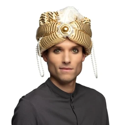 Imagen de Boland Sombrero Sultán Príncipe Bandar, unknown, color oro, Talla única (81036)