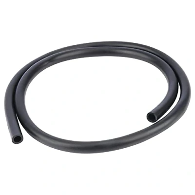 Imagen de stonylab Negro Látex Tubos de Goma, Pedazo Continuo Altamente Elástico y Fuerte Puro Tubería Tubo Caucho Natural 12 mm OD 8 ID, 1 Meter
