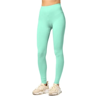 Imagen de Merry Style Leggins Largos Deportivas Mujer Mallas con Cintura Elástica Vestir Suaves Flexibles, Transpirables Ideal para Todas Las Estaciones MS10 143(Menta, M)