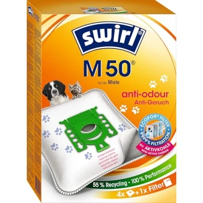 Imagen de Swirl M 50 Bolsa para aspiradoras de Trineo, Color Blanco