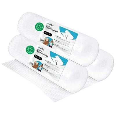 Imagen de Rollo Plástico de Burbujas, Burbujas Reciclado para Embalar, Mudanzas, Embalajes y Cajas, Embalaje · m office (50cmx5m, 3 unds)