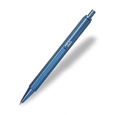 Imagen de Rhodia 9383C Bolígrafo scRipt azul Navy, bola 0,7 mm, cuerpo hexagonal de aluminio cepillado