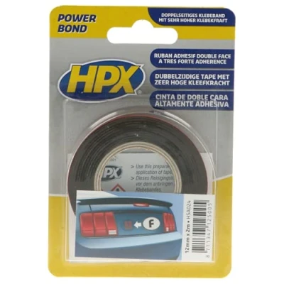 Imagen de HPX mhsa024 Cinta Adhesiva de Doble Cara, 12 mm x 2 m