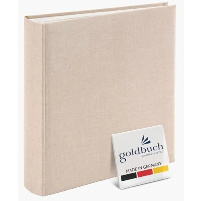 Imagen de goldbuch Summertime Trend 2 31605 Álbum (100 páginas con separadores de pergamino y Cubierta Lino, para hasta 600 Fotos), Papel, Beige, 30 x 31 cm