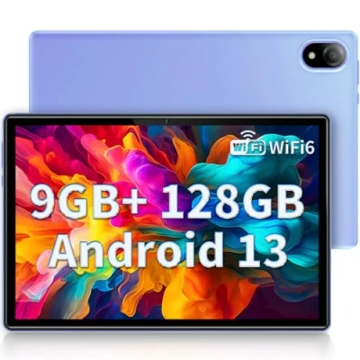 Imagen de DOOGEE U10 Tablet, WiFi 6 Tablet Android 13, 9GB RAM+128GB ROM, 10.1 Pulgadas 1280 * 800 IPS, Face ID, Bluetooth 5.0, 5060mAh, OTG, TÜV, PC, 8MP+5MP, Púrpura