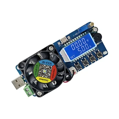 Imagen de WANGCL Probador de Carga electrónica CC FX35 5A 35W Detector Potencia USB Corriente Constante Capacidad batería Resistencia Ajustable Pantalla LCD