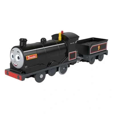 Imagen de Thomas y Sus Amigos Donald Tren motorizado de Juguete, Locomotora motorizada Que Funciona con Pilas vagón Carga para niños niñas Preescolar a Partir 3 años, JBW21