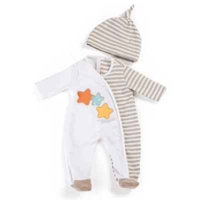Imagen de Miniland 31220 Pijama para MUÑECO de 40CM, Dibujo Animado, Color Beige o Neutro género Ninguno, 15&quot; 3/4 Inch (31220)