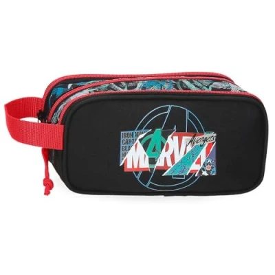 Imagen de Marvel Joumma Shield Estuche Triple Negro 22x10x9 cms Poliéster L