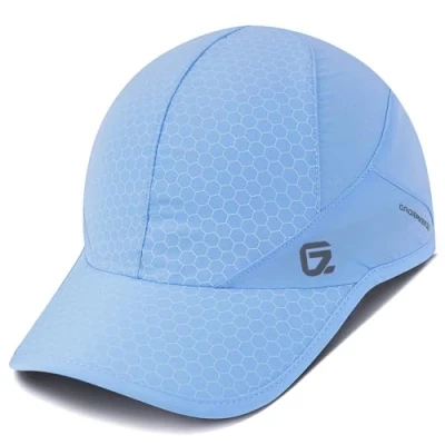 Imagen de Sport Cap,Soft Brim Lightweight Waterproof Running Hat Breathable Baseball Cap Quick Dry Caps Cooling Portable Sun Hats for Men and Woman Performance Workouts Outdoor Activities Sky Blue