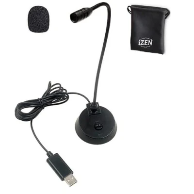 Imagen de iZEN micrófono USB para PC, condensador de grabación computadora, cardioide laptop, Mac, PS4, voz, podcasting, Skype, YouTube, juegos USB, transmisión
