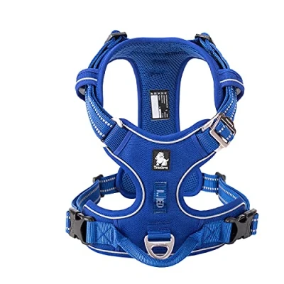 Imagen de WINHYEPET True Love Arnés para Perros sin tirones Mascotas Extra Reflectante pequeños, medianos y Grandes Ajustable de Malla Suave Acolchado Fácil Control TLH56512