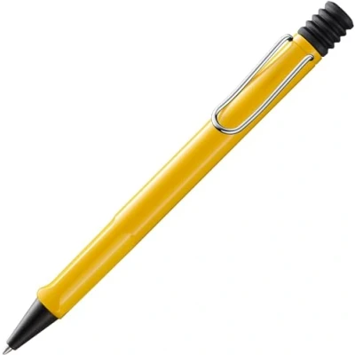 Imagen de Lamy safari yellow Bolígrafo con empuñadura ergonómica y ancho de trazo M para una escritura larga agradable hecho plástico robusto ASA recambio gran capacidad 16 en azul