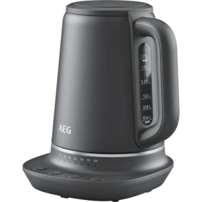 Imagen de AEG K7 1 6BP Hervidor de agua (7 niveles temperatura, apagado seguridad triple, función mantenimiento en caliente, 1,7 litros, protección contra goteo, fácil limpieza, base 360,