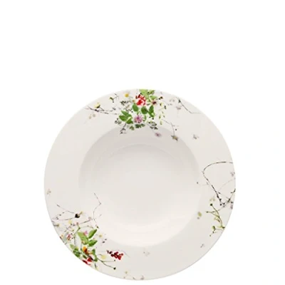 Imagen de Rosenthal Brillance Fleurs Sauvages Plato Hondo con ala, Porcelana De Hueso, Multicolor, 23 cm