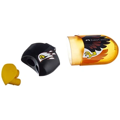 Imagen de Faber Castell Eagle Sacapuntas (Manual pencil sharpener, Naranja, Negro)