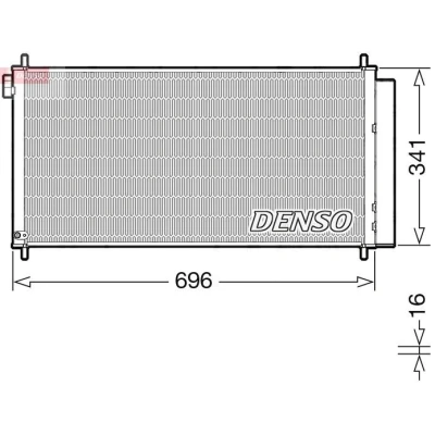 Imagen de DENSO DCN50121 Condensador con secador R 134 a TOYOTA: Auris Hatchback