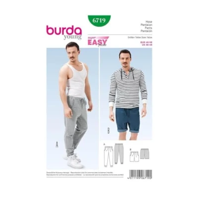 Imagen de Burda 6719 Patron de Pantalon, Papel, Blanco, 46 à 56